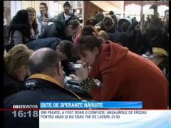 Sute de șomeri cu speranțe năruite