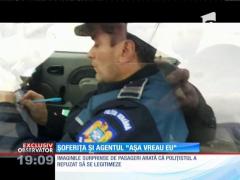 Polițist vinovat și cu tupeu