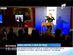 Urări pentru o fiică de prinț