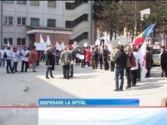 Protest la spitalul din Câmpeni