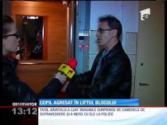 Copil agresat în liftul blocului
