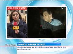 Vanghelie rămâne în arest