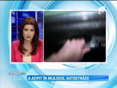 A ațipit în mijlocul autostrăzii