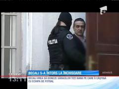 Gigi Becali s-a întors în Penitenciarul Poarta Albă