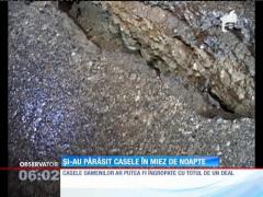 Alunecările de teren au pus în pericol casele a zeci de oameni dintr-o comună din Bacău