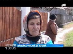 Bătrână violată şi jefuită