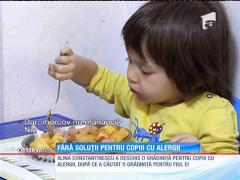 Aşa se tranşează, la stat, problema copiilor cu alergii alimentare