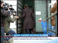 Radu Mazăre a fost suspendat din funcţia de primar