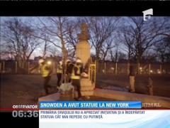 Edward Snowden  a avut statuie la New York