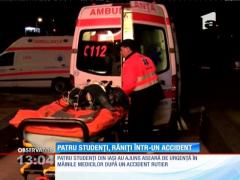 Patru studenţi în Iaşi au fost răniţi grav într-un accident rutier