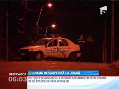 În timp ce se juca în mansarda casei, un copil din Piteşti a descoperit o grenadă