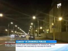 ”Liniuțe” cu mașini, pe drumurile publice