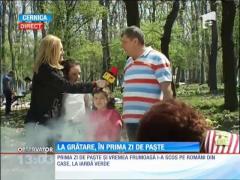 La grătare, în prima zi de Paște