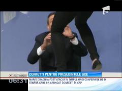 Preşedintele Băncii Centrale Europene, atacat de o activistă Femen