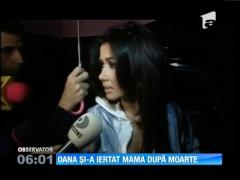 Oana îşi va îngropa mama astăzi în propriul cimitir