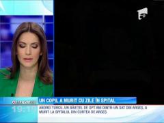 Un copil a murit cu zile în spital