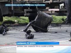 IMAGINI ŞOCANTE! Carnagiu pe o şosea din Braşov