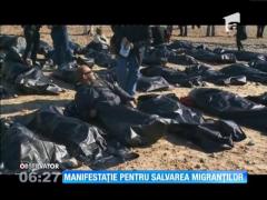 Protest impresionant faţă de criza imigranţilor din Marea Mediterană