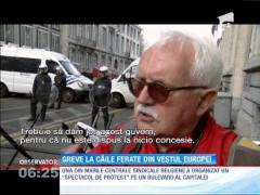 Mecanicii de locomotivă din Germania și Belgia au intrat în grevă