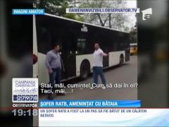 Un şofer RATB, ameninţat cu bătaia de un călător