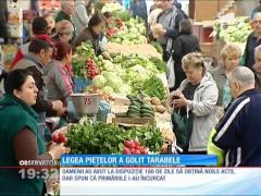 Legea pieţelor a golit tarabele
