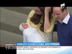 Fiica Prințului William va purta numele de Charlotte Elizabeth Diana