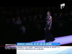 Giorgio Armani, aniversare cu mare fast