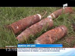 65 de proiectile descoperite de câţiva muncitori