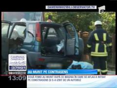 Două femei au murit într-un grav accident petrecut pe drumul naţional care leagă Baia Mare de Satu Mare