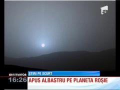 Planeta Roşie are apusuri albastre