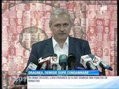 Dragnea demisionează din funcția de ministru și din conducerea PSD