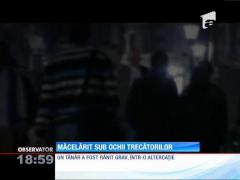 Atac brutal în Centrul Vechi! Un tânăr a fost urmărit şi înjunghiat de şapte ori