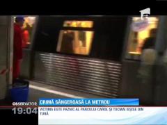 Crimă sângeroasă la metrou! Un agent de pază a fost înjunghiat mortal