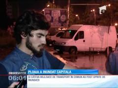Ploaia a inundat Capitala