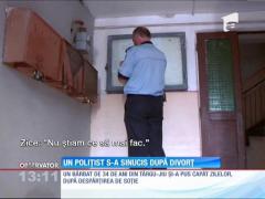 Un poliţist s-a sinucis după divorţ