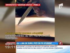 Cu 1.300 de euro, poți să fii student şi absolvent fără o zi de şcoală!