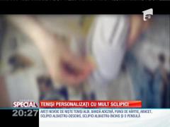 Special! Teniși personalizați cu mult sclipici
