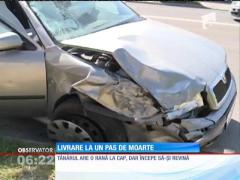 Constanţa: Un curier a fost spulberat de o maşină