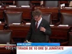 Un senator a ținut un discurs de 10 ore şi jumătate fără oprire!