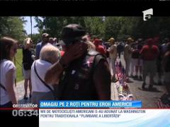 Mii de motociclişti au invadat Washington-ul în "Plimbarea libertăţii"