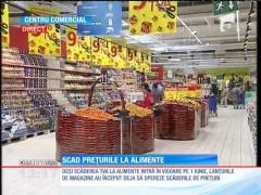 Scad preţurile la alimente