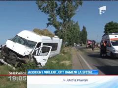 Opt răniți în urma unui accident în Prahova