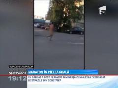 Maraton în pielea goală pe străzile din Constanța