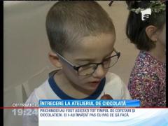 Copiii s-au întrecut în atelierul de ciocolată