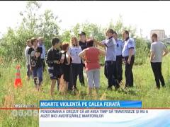 Moarte violentă pe calea ferată