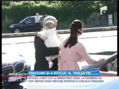 Călin Popescu Tăriceanu şi-a botezat al treilea fiu