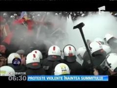 Proteste violente înaintea Summitului G7