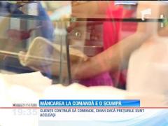 Mâncarea la comandă e mai scumpă decât cea de acasă