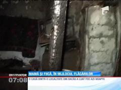 Mamă şi fiică, moarte în incendiu, în Bacău