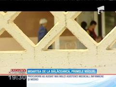 Moartea de la Bălăceanca, primele măsuri